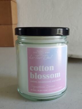 All Soy Jar Candle-Cotton Blossom, burns approx 60 hours Celebrating Home NEW